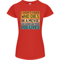 As Long as the Dog Lives Funny Movie Womens Petite Cut T-Shirt Red