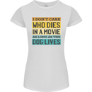 As Long as the Dog Lives Funny Movie Womens Petite Cut T-Shirt White