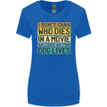 As Long as the Dog Lives Funny Movie Womens Wider Cut T-Shirt Royal Blue