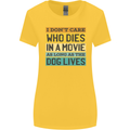 As Long as the Dog Lives Funny Movie Womens Wider Cut T-Shirt Yellow
