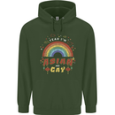 Asian and Gay Funny Gaysian LGBT Pride Childrens Kids Hoodie Forest Green