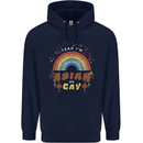 Asian and Gay Funny Gaysian LGBT Pride Childrens Kids Hoodie Navy Blue