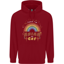 Asian and Gay Funny Gaysian LGBT Pride Childrens Kids Hoodie Red