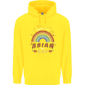 Asian and Gay Funny Gaysian LGBT Pride Childrens Kids Hoodie Yellow