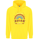 Asian and Gay Funny Gaysian LGBT Pride Childrens Kids Hoodie Yellow