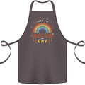 Asian and Gay Funny Gaysian LGBT Pride Cotton Apron 100% Organic Dark Grey