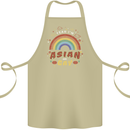 Asian and Gay Funny Gaysian LGBT Pride Cotton Apron 100% Organic Khaki