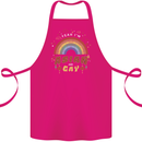 Asian and Gay Funny Gaysian LGBT Pride Cotton Apron 100% Organic Pink