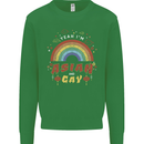 Asian and Gay Funny Gaysian LGBT Pride Kids Sweatshirt Jumper Irish Green