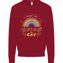 Asian and Gay Funny Gaysian LGBT Pride Kids Sweatshirt Jumper Red