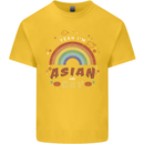 Asian and Gay Funny Gaysian LGBT Pride Kids T-Shirt Childrens Yellow
