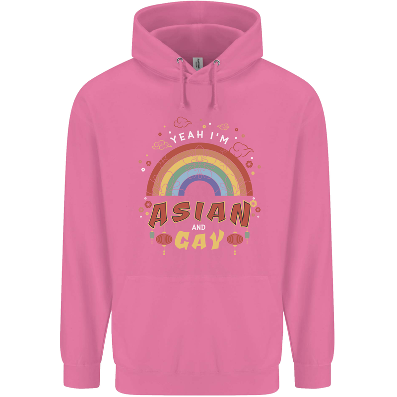 Asian and Gay Funny Gaysian LGBT Pride Mens 80% Cotton Hoodie Azelea
