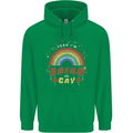 Asian and Gay Funny Gaysian LGBT Pride Mens 80% Cotton Hoodie Irish Green