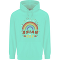 Asian and Gay Funny Gaysian LGBT Pride Mens 80% Cotton Hoodie Peppermint