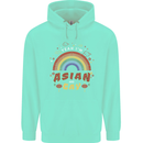 Asian and Gay Funny Gaysian LGBT Pride Mens 80% Cotton Hoodie Peppermint
