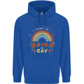 Asian and Gay Funny Gaysian LGBT Pride Mens 80% Cotton Hoodie Royal Blue