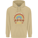 Asian and Gay Funny Gaysian LGBT Pride Mens 80% Cotton Hoodie Sand