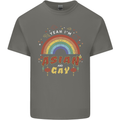 Asian and Gay Funny Gaysian LGBT Pride Mens Cotton T-Shirt Tee Top Charcoal