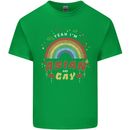 Asian and Gay Funny Gaysian LGBT Pride Mens Cotton T-Shirt Tee Top Irish Green