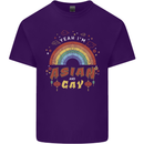 Asian and Gay Funny Gaysian LGBT Pride Mens Cotton T-Shirt Tee Top Purple