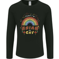 Asian and Gay Funny Gaysian LGBT Pride Mens Long Sleeve T-Shirt Black