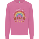 Asian and Gay Funny Gaysian LGBT Pride Mens Sweatshirt Jumper Azalea