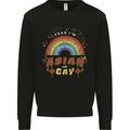 Asian and Gay Funny Gaysian LGBT Pride Mens Sweatshirt Jumper Black