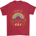 Asian and Gay Funny Gaysian LGBT Pride Mens T-Shirt 100% Cotton Red