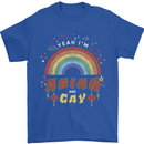 Asian and Gay Funny Gaysian LGBT Pride Mens T-Shirt 100% Cotton Royal Blue