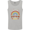 Asian and Gay Funny Gaysian LGBT Pride Mens Vest Tank Top Sports Grey