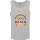 Asian and Gay Funny Gaysian LGBT Pride Mens Vest Tank Top Sports Grey