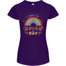 Asian and Gay Funny Gaysian LGBT Pride Womens Petite Cut T-Shirt Purple