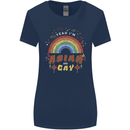 Asian and Gay Funny Gaysian LGBT Pride Womens Wider Cut T-Shirt Navy Blue