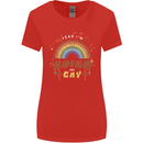 Asian and Gay Funny Gaysian LGBT Pride Womens Wider Cut T-Shirt Red