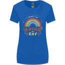 Asian and Gay Funny Gaysian LGBT Pride Womens Wider Cut T-Shirt Royal Blue