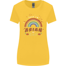 Asian and Gay Funny Gaysian LGBT Pride Womens Wider Cut T-Shirt Yellow