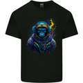 Astro Kong Spaceman Ape Astronaut Mens Cotton T-Shirt Tee Top Black