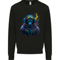 Astro Kong Spaceman Ape Astronaut Mens Sweatshirt Jumper Black