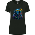 Astro Kong Spaceman Ape Astronaut Womens Wider Cut T-Shirt Black