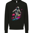 Astro Skater Astronaut Skateboarding Space Mens Sweatshirt Jumper Black