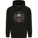 Astro Skull Planets Universe Space Childrens Kids Hoodie Black