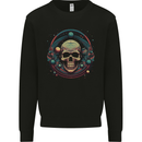 Astro Skull Planets Universe Space Kids Sweatshirt Jumper Black