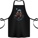 Astronaut Gamer Fantasy Gaming Planets Space Cotton Apron 100% Organic Black