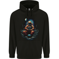 Astronaut Gamer Fantasy Gaming Planets Space Mens 80% Cotton Hoodie Black