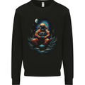 Astronaut Gamer Fantasy Gaming Planets Space Mens Sweatshirt Jumper Black