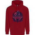 Astronaut Santa & Aliens Christmas Planets Xmas Childrens Kids Hoodie Red