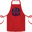 Astronaut Santa & Aliens Christmas Planets Xmas Cotton Apron 100% Organic Red