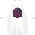 Astronaut Santa & Aliens Christmas Planets Xmas Cotton Apron 100% Organic White