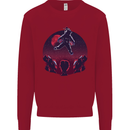 Astronaut Santa & Aliens Christmas Planets Xmas Kids Sweatshirt Jumper Red