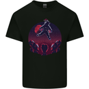 Astronaut Santa & Aliens Christmas Planets Xmas Mens Cotton T-Shirt Tee Top Black